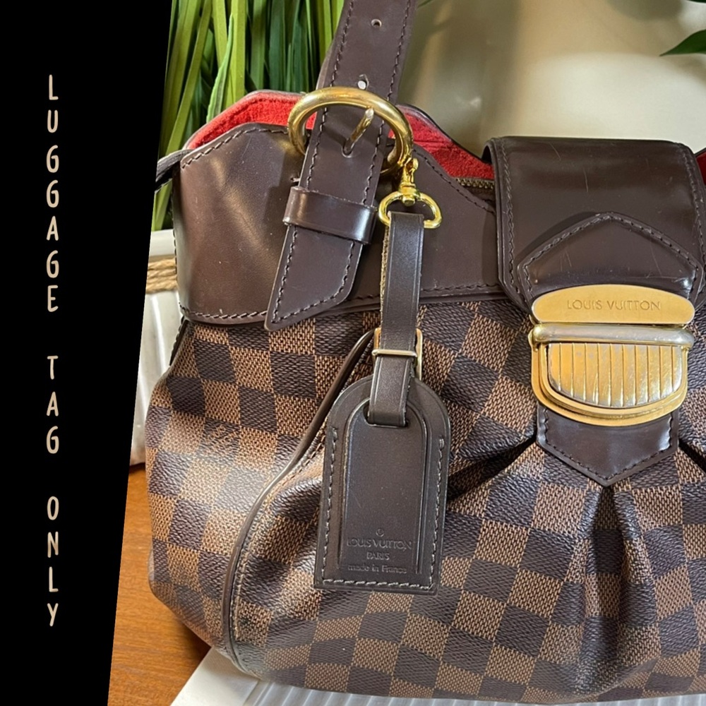 Louis Vuitton Small/Mini Luggage Tag in Dark Brown, 
Free Non LV Clasp.